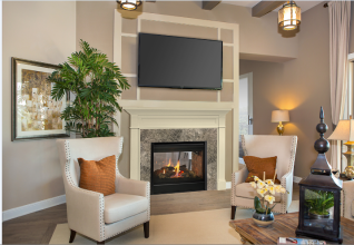 Majestic 36" See Through Multi-Sided Gas Fireplace