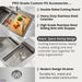 FORNO ACQUA MultiSINK kit with Integrated Waterfall Rinsing and Glass Washing Station.  Includes Chef Faucet and Accessories.