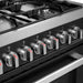 Cosmo 36 in. Nebula Collection 4.4 cu. ft. Gas Range, 5 Burners, Rapid Convection Oven, Cast Iron Grates in Matte Black - COS-965AGC-BKS