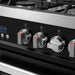 Cosmo 36 in. Nebula Collection 4.4 cu. ft. Gas Range, 5 Burners, Rapid Convection Oven, Cast Iron Grates in Matte Black - COS-965AGC-BKS