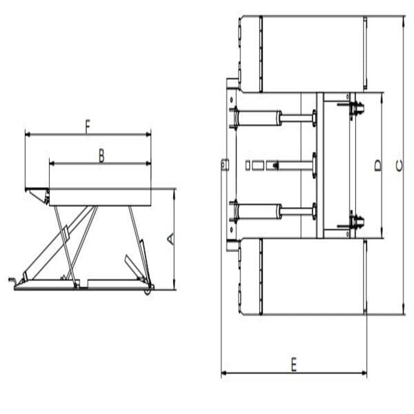 AMGO LR10 Low Rise Car Lift – Portable Garage Lift dimensions