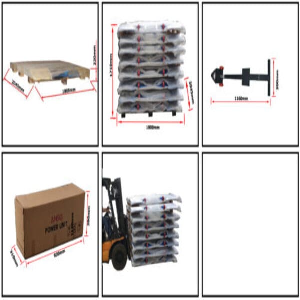 AMGO LR10 Low Rise Car Lift – Portable Garage Lift shipping dimensions
