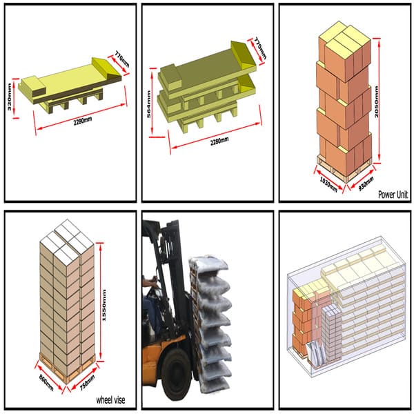 AMGO MC-1200 Motorcycle Lift – 1200 lb ATV Jack shipping dimensions