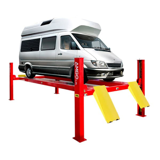AMGO PRO-14E Extended Four Post Car Lift 14,000lb full product view