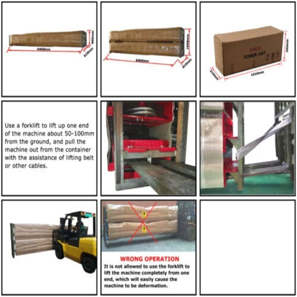 AMGO PRO-18 Heavy Duty 4 Post Lift | 18,000 lb Capacity freight dimensions