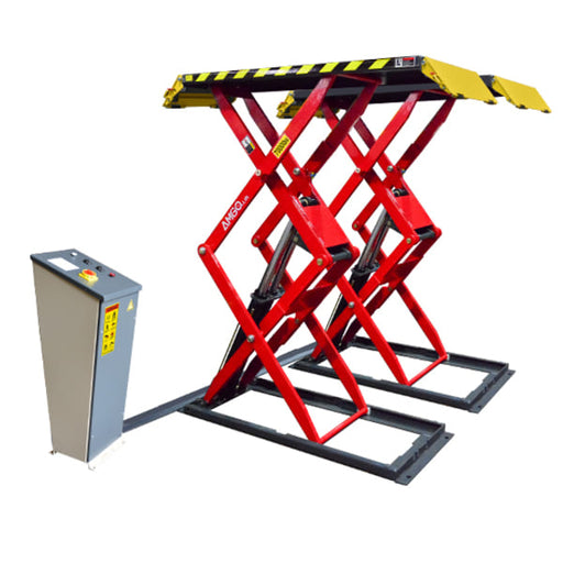 AMGO XL-7 7,000 lb Low Profile Scissor Car Lift full product view