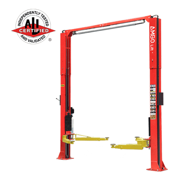 AMGO OH-10 Two Post Lift | 10,000 lb ALI Certified Lift full product view