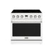Thor Kitchen 36 Inch Electric Range in White - Contemporary Professional