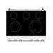 Thor Kitchen 36 Inch Electric Range in White - Contemporary Professional - top view2
