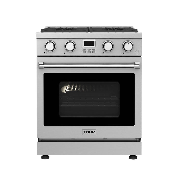 Thor Kitchen 30-Inch Gas Range with 4.8 cu. ft. Convection Oven in Stainless Steel (ARG30)