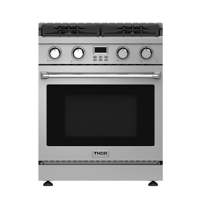 Thor Kitchen 30-Inch Gas Range with 4.8 cu. ft. Convection Oven in Stainless Steel (ARG30)
