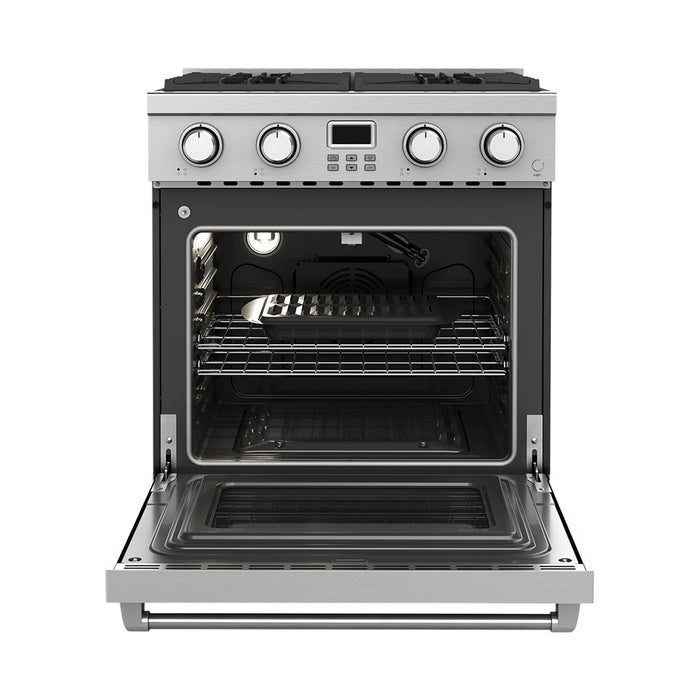 Thor Kitchen 30-Inch Gas Range with 4.8 cu. ft. Convection Oven in Stainless Steel (ARG30)
