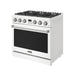 Thor Kitchen 36-Inch Gas Range in White - Contemporary Professional (ARG36W)
