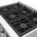Thor Kitchen 36-Inch Gas Range in White - Contemporary Professional - top view2