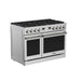 THOR Kitchen ARG48 48-Inch Stainless Steel Natural Gas Range – Right Quarter View