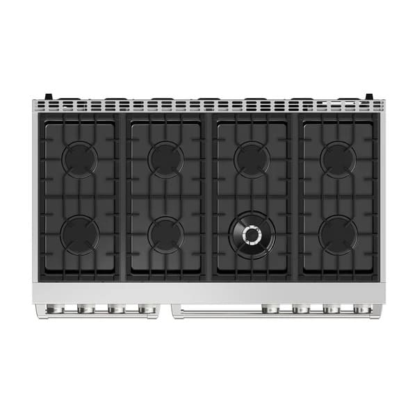THOR Kitchen ARG48 48-Inch Stainless Steel Natural Gas Range – Top View of Burners