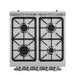 Forno Breno 24-Inch Freestanding Gas Range, Plug Included, Energy Efficient