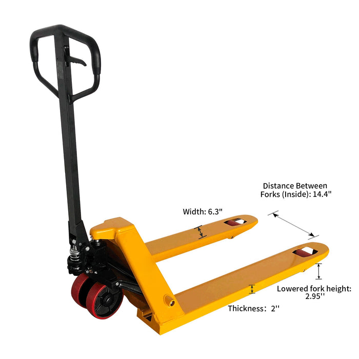 ApolloLift Pallet Truck Standard 5500 lbs 48 x 27" Fork - A-1007