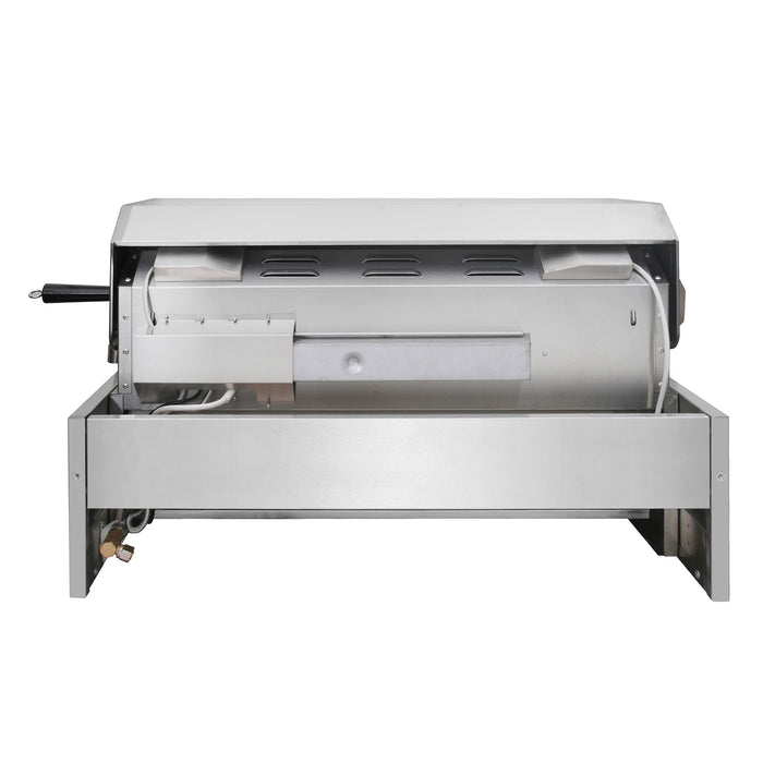 Cosmo 32 in. Built-In Propane Gas Grill with 5 Burners, Infrared Rotisserie, Knob LED Lighting in Stainless Steel - COS-BGGN325K