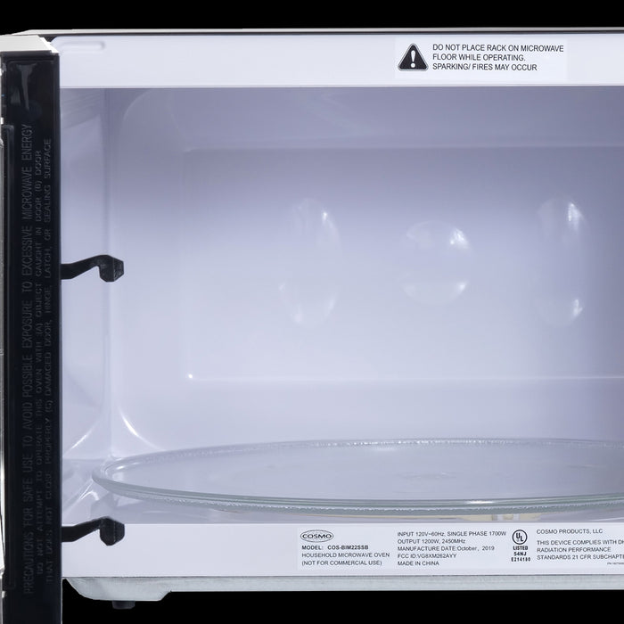Cosmo 24 in Countertop Microwave Oven with 2.2 cu. ft. Capacity - COS-BIM22SSB