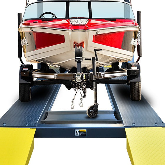 AMGO 408HLX Boat Storage Lift | 8,000 lb Drive-Thru 4-Post Lift