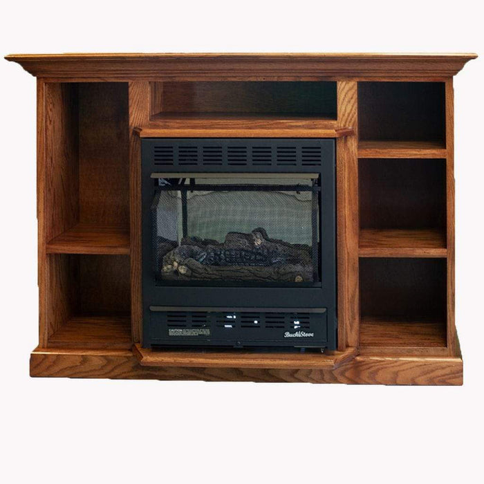 Buck Stove Model 1127 Prestige Bookcase Mantel Gas Stove