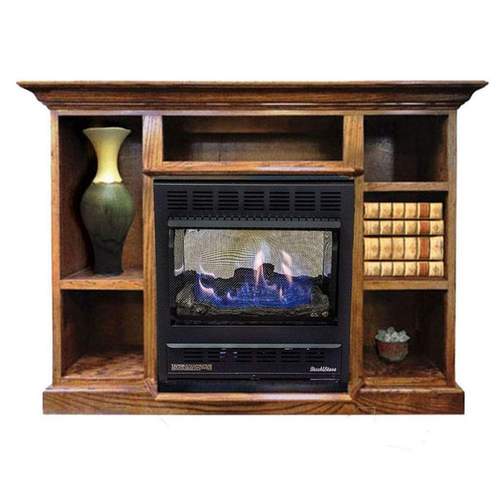 Buck Stove Model 1127 Prestige Bookcase Mantel Gas Stove