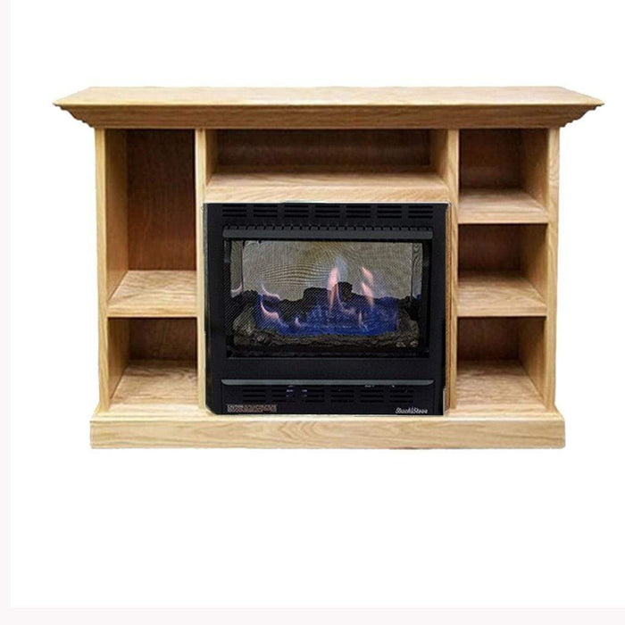 Buck Stove Model 1127 Prestige Bookcase Mantel Gas Stove