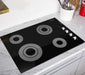 Cosmo 30 in. Electric Ceramic Glass Cooktop with 4 Burners, Dual Zone Elements, Hot Surface Indicator Light and Control Knobs - COS-304ECC