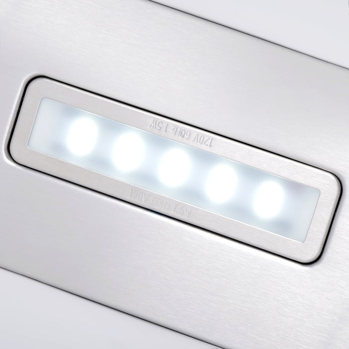Cosmo 30" Under Cabinet Stainless Steel Range Hood with Aluminum Mesh Filters - COS-5MU30