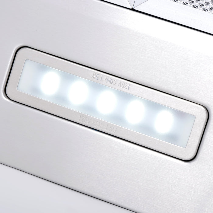 Cosmo 30" Under Cabinet Stainless Steel Range Hood with Aluminum Mesh Filters - COS-5MU30