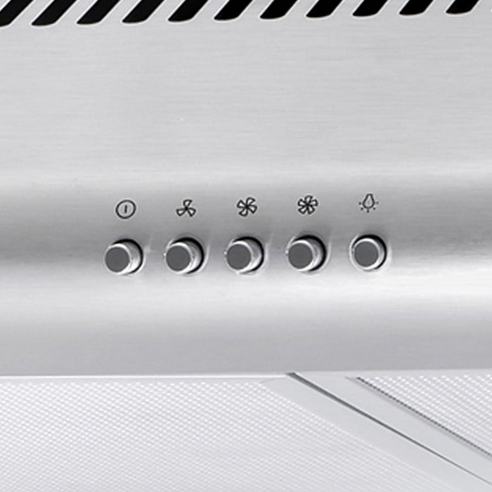 Cosmo 30" Under Cabinet Stainless Steel Range Hood with Aluminum Mesh Filters - COS-5MU30