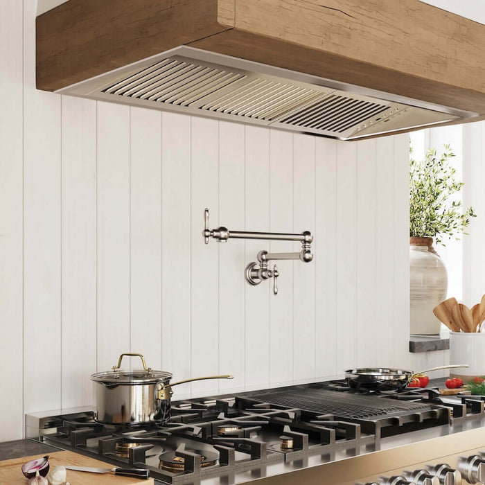 ZLINE 46 in. Ducted Wall Mount Range Hood Insert in Outdoor Approved Stainless Steel (695-304-46)