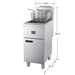 Forno Commerciale Natural Gas Deep Fryer, 4 Burners 120,000 BTU, 50 lbs Oil Capacity