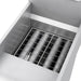Forno Commerciale Natural Gas Deep Fryer, 4 Burners 120,000 BTU, 50 lbs Oil Capacity