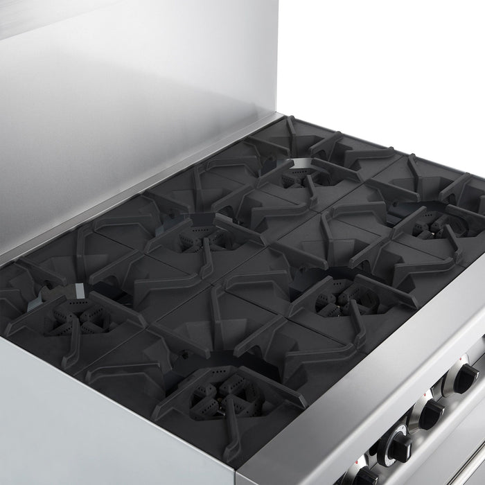 Forno Commerciale 36 Inch Gas Range with 6 Burners