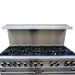 Forno Commerciale 60 Inch Stainless Steel Gas Range, 10 Burners 300,000 BTU Total, 9.3 cu.ft. Ovens
