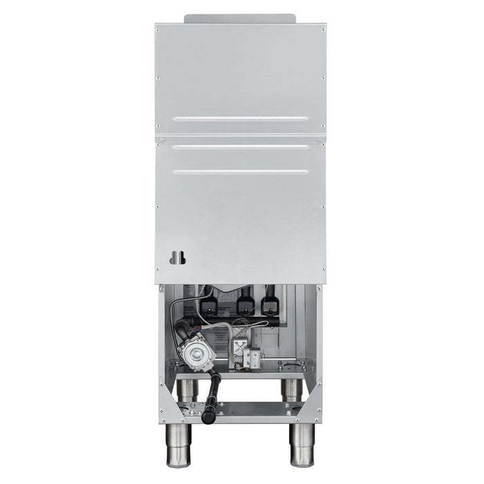 Forno Commerciale Propane Gas Deep Fryer, 4 Burners 120,000 BTU, 50 lbs Oil Capacity, Millivolt Control