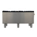 Forno Commerciale gas stock pot range, 2 powerful 3-ring burners, 160,000 BTU, durable stainless steel, heavy-duty cast iron grates