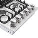 Cosmo 36 in. Gas Cooktop in Stainless Steel with 6 Italian Made Burners - COS-DIC366