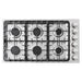 Cosmo 36 in. Gas Cooktop in Stainless Steel with 6 Italian Made Burners - COS-DIC366
