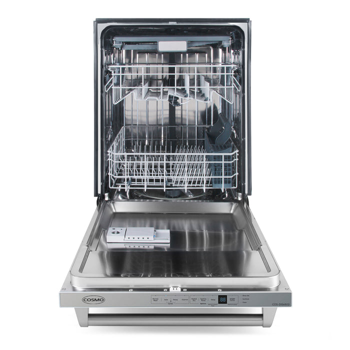Cosmo Top Control Built-In Tall Tub Dishwasher Fingerprint Resistant, 24 inch, Stainless Steel - COS-DIS6502
