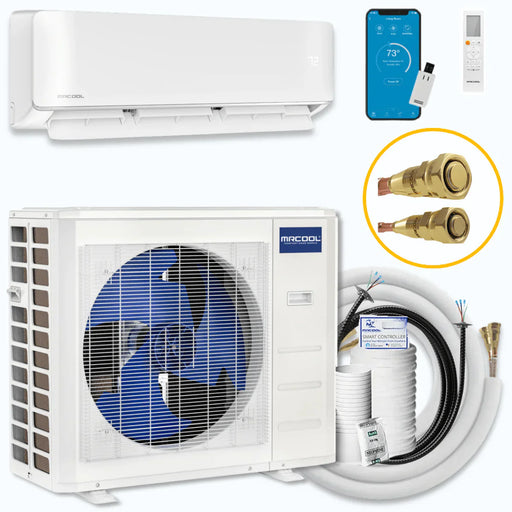 MRCOOL DIY® 5th Gen 18,000 BTU Single-Zone Mini Split System 230V with 25 ft DIY Quick Connect (DIY-18-HP-WM-230D25-O)