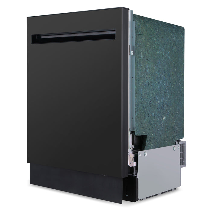 Cosmo 24 in. Icon Collection Top Control Tall Tub Built-in Dishwasher with 3 Racks, Quiet 45 dBa in Matte Black - COS-DWI240TTRBK