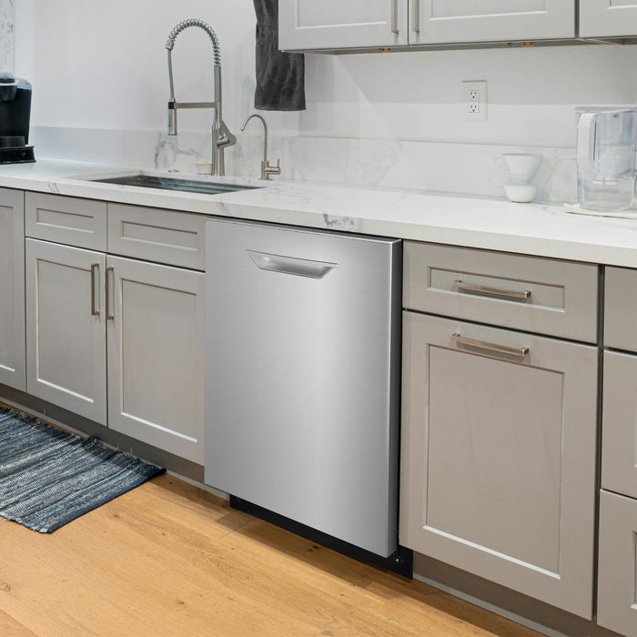 Cosmo 24 in. Vista Collection Built-in Dishwasher, Advanced Sanitize Technology, Ultra-Quiet Operation in Stainless Steel - COS-DWV24TTR