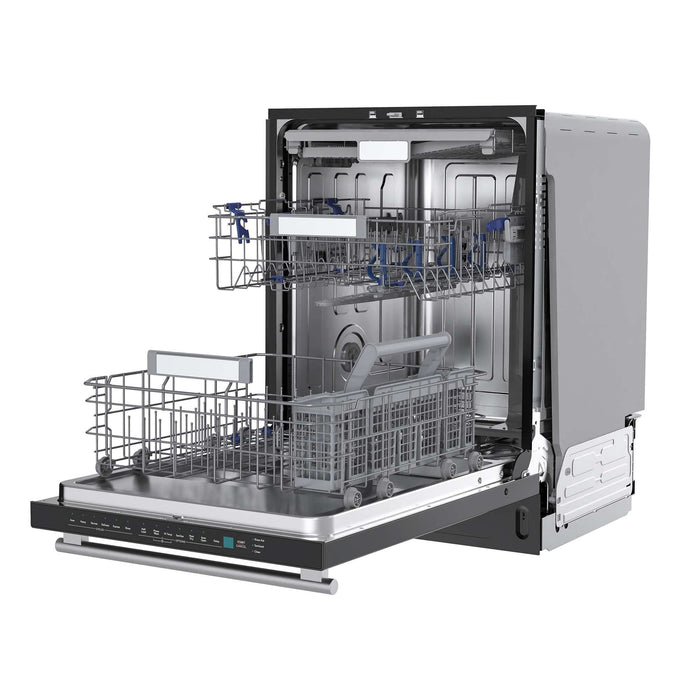 Stella 24 in. Built-in Dishwasher in Black, Tall Tub, Top Touch Control, Fingerprint-Resistant Stainless Steel Dishwasher, Black, Quiet 44 dBA, Soil-Sensing Capable, NSF & ENERGY S
