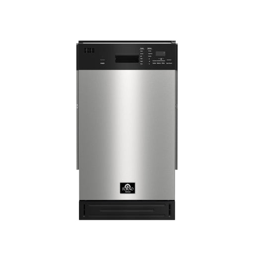 FORNO 3-Piece Stainless Steel Kitchen Appliance Bundle – Home Depot Exclusive – 24” Electric Range, 18” Dishwasher, 24” Bottom Freezer Refrigerator Left Swing | SKU: FBDL-THD-002