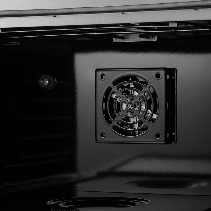 Forno - 36" Dual Fuel Range, 6 burners, in white with copper Trim