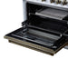 Forno - 36" Dual Fuel Range, 6 burners, in white with copper Trim
