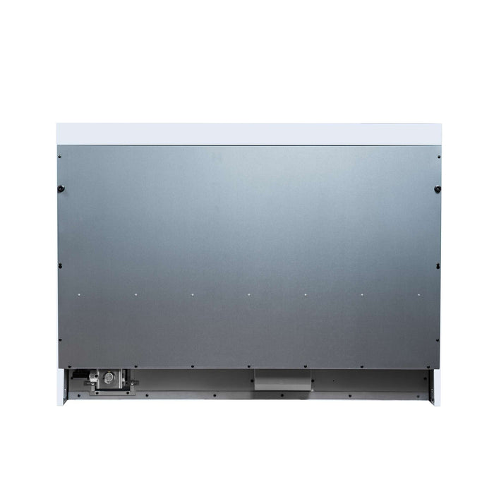Forno - 48" Dual Fuel Range, 8 burners, in white with copper Trim